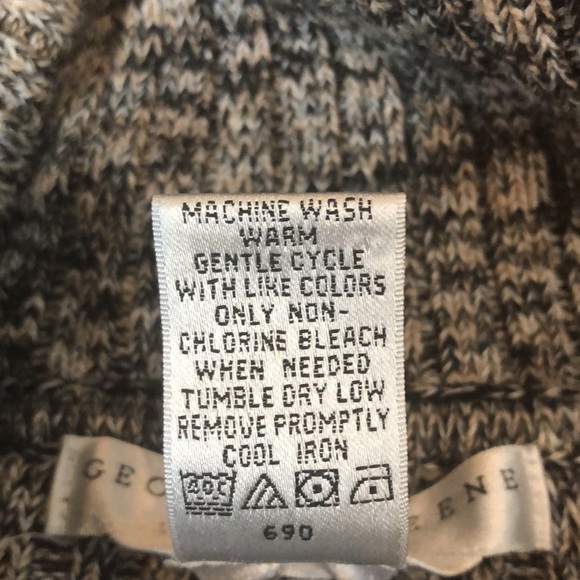 Geoffrey Beene Sport Stretch Split Cowl Neck Sweater Size XL - Picture 3 of 4